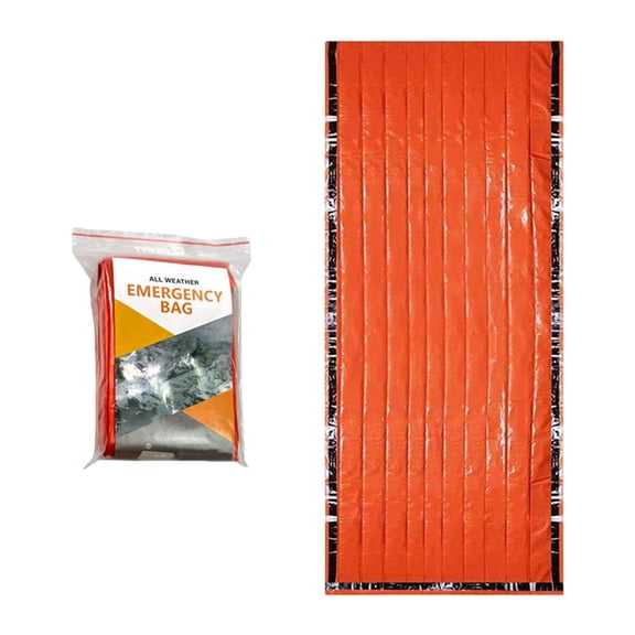 Emergency Sleeping Bag Thermal Mylar Bivy Sack for Survival, Portable Waterproof Heat Reflective Shelter, Lightweight Camping Gear for Outdoor Use