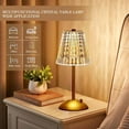 thumbnail image 5 of Table Lamps, Dimmable Crystal Lamp, Rechargeable LED Cordless Lamp, Battery Operated Light, Lamp for Bedroom Living Room Bathroom Hotel Bar, 5 of 8