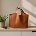 thumbnail image 1 of Soft Polyurethane Leather Tote Bag Large Capacity Shoulder Handbag For Women Casual Everyday Work And Travel, 1 of 7