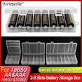 thumbnail image 2 of Todo en caja de batería para 18650 26650 16340 caja de almacenamiento de soporte de batería para 2 4 8 AA AAA contenedor de batería recargable organizador Tan Jianjun unisex, 2 of 2