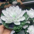 thumbnail image 3 of Abbracc LED Lotus Flower Light Floating Lamp Waterproof Lighting Solar Powered for Villa white, 3 of 9