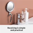 thumbnail image 4 of Advancent Shower Bath Anti-Fog Mirror With Wall Tools Base Suction Bathroom Travel Accessories Mirrors Makeup Women Metal Juegos de accesorios de baño Advancent HA015877-00, 4 of 6