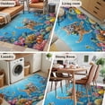 thumbnail image 5 of Kitchen Mats for Floor 3x5 Ft, Ocean Diving Cat Non Slip Area Rugs for Kitchen Bedroom Entryway, Coastal Coral Fish Marine Life Washable Carpet Runner Rug Floor Mats for Bedroom Home Decor, 5 of 8