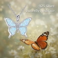 thumbnail image 2 of YAFEINI Opal Butterfly Necklace For Women Butterfly Pendant Necklaces 925 Sterling Silver Opal Jewelry Birthday For Mom Women, 2 of 5