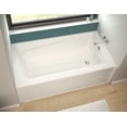 thumbnail image 5 of Maax 105520-R-001 Exhibit Ifs 60" Three Wall Alcove Acrylic Soaking Tub - White, 5 of 5