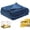 Blue, variant on Yellow Dog Blanket,Dog Emotional Support Blanket Yellows,Security Calming Dog Blanket,1.5cm (0.6in) Wide Wavy Design, Soft Polyester Pet Throw for Couch Bed Crate