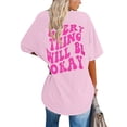 thumbnail image 4 of T Shirts For Women Fashion Tees Tops Oversized Back Print Short Sleeve Crewneck Trendy Outfits, 4 of 6