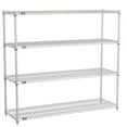 thumbnail image 3 of Nexelate Wire Shelving Starter Unit, Silver Epoxy, 60"W x 18"D x 54"H, 3 of 4