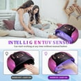 thumbnail image 6 of UV LED Nail Lamp, 256W LED Nail Dryer for Gel Polish with Automatic Sensor/4 Timer Setting, for Fingernail and Toenail Nail, 6 of 8
