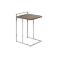 thumbnail image 4 of Accent Table C-shaped End Side Snack Living Room Bedroom Metal Brown, 4 of 12