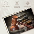 thumbnail image 6 of Elephant Stock Legal Judge Symbols Wall Art - Horizontal Canvas Wall Art - Living Room Wall Decor - Profession Canvas - Gray And Brown Decor - 30" x 20", 6 of 8
