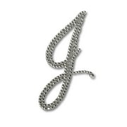 Mardi Gras Spot Glitter Script Letter "J" (Each)