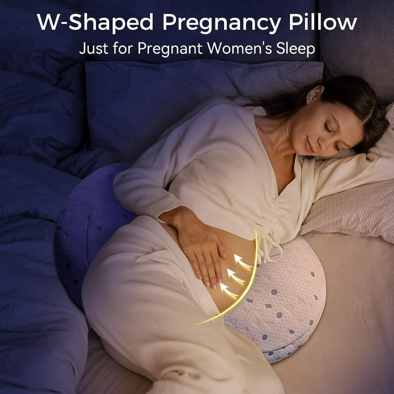 Pillani Pregnancy Pillows for Sleeping - U Shaped Full Body Pillow Support, Cooling Maternity Pillow for Pregnant Women, Support for Belly, Back, Legs