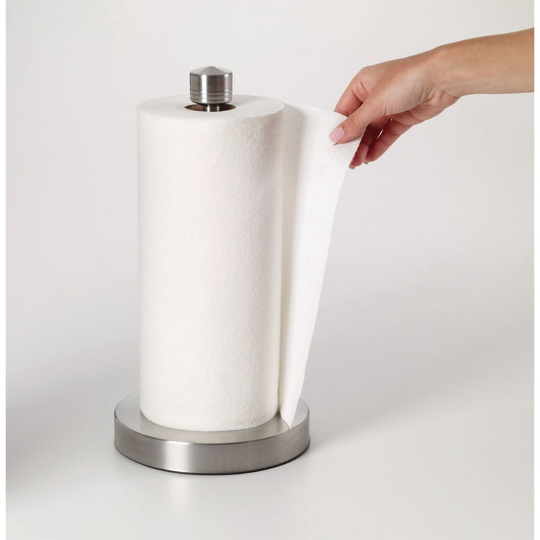 VEHHE Paper Towel Holder Countertop, Perfect Tear Stand Silver