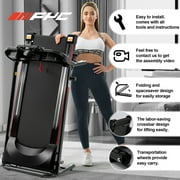 FYC 2.5HP Foldable Treadmill for Home with Bluetooth, 12 Incline, Compact Running Machine