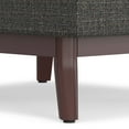 thumbnail image 5 of Owen 34 inch Wide Mid-Century Modern Coffee Table Storage Ottoman in Ebony Tweed Look Fabric, 5 of 8