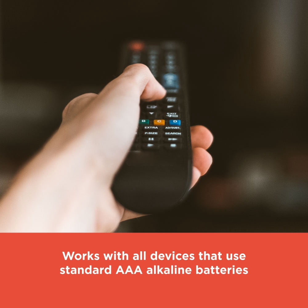 RadioShack AAA Alkaline Batteries 40-Pack – 1.5V, 850mAh, 10-Year Storage Warranty, Mercury & Cadmium Free