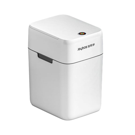 Joybos 8.5L Automatic Garbage Cans, Bathroom Trash Can with Lid, Small Waste Baskets, White