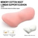 thumbnail image 3 of Cojín de soporte lumbar ergonómico, espuma con memoria, respaldo de silla de oficina, rosa, 3 of 4