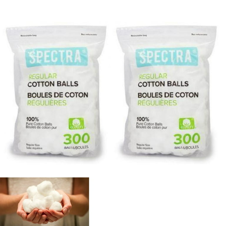 500 Regular Size Pure 100% Cotton Balls Makeup Cosmetics Nail Polish First Aid