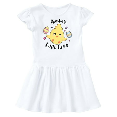 

Inktastic Happy Easter Auntie s Little Chick Gift Toddler Girl Dress