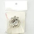thumbnail image 2 of Sonducket Bufanda anillo elegante oro plata bufandas Pin aleación Vintage moderno exquisito envoltura abrazadera regalos para mujeres joyería pañuelo Accesorios de disfraces plata Sonducket AP004597-02, 2 of 6