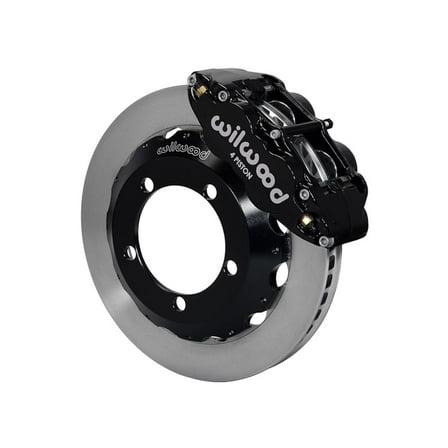 Wilwood 140-13329 Superlite 4 Front 14" Big Brake Kit With Black Calipers & Standard Rotors, Compatible with 1966-1975 Ford Bronco Dana 30/44 W/OE Drum Front
