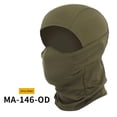 thumbnail image 2 of Sombrero de pasamontañas Transpirable Pasamontañas Escudo facial Casco de cara completa (Verde militar) Ndcxsfigh Para Estrenar, 2 of 8