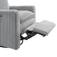 thumbnail image 7 of Oxford Baby Uptown Power Upholstered Glider Recliner Rocking Chair 270° Swivel for Nursery and Living Room – Corduroy Ash Gray​, 7 of 7