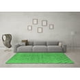thumbnail image 3 of Ahgly Company Indoor Square Oriental Green Industrial Area Rugs, 4' Square, 3 of 4