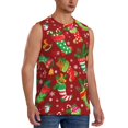 thumbnail image 2 of Fotbe X-mas and New Year Men's Camiseta sin Mangas Estampada para Hombres, Playera Casual para Gimnasio, Entrenamiento, Playa-X-Large, 2 of 7