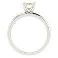 thumbnail image 4 of Solitaire Engagement Ring for Women - 1ct Natural Morganite in 14K White Gold Promise Ring, 4 of 5
