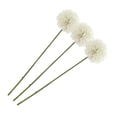 thumbnail image 2 of Flores Artificiales de Bola de Crisantemo Sunnimix 3 Piezas Ramo DIY, 2 of 6