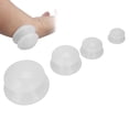 thumbnail image 1 of Silicone Cupping Set, Portable Silicone 4pcs Vacuum Suction Cupping Therapy Suction Cupping Therapy Thick  For Reduce Inflammation For Home Users White, 1 of 8