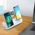 thumbnail image 7 of InsCrazy Wireless Charger 6 in 1 Charger Station /Android/Type-C Fast Wireless Charging Dock Stand for /Air-Pods Christmas Charging Folding Bracket, 7 of 7