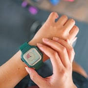 TIME TIMER Watch — Visual 12-Hour or 24-Hour Analog and Digital Timer (Sequoia Green, Large)