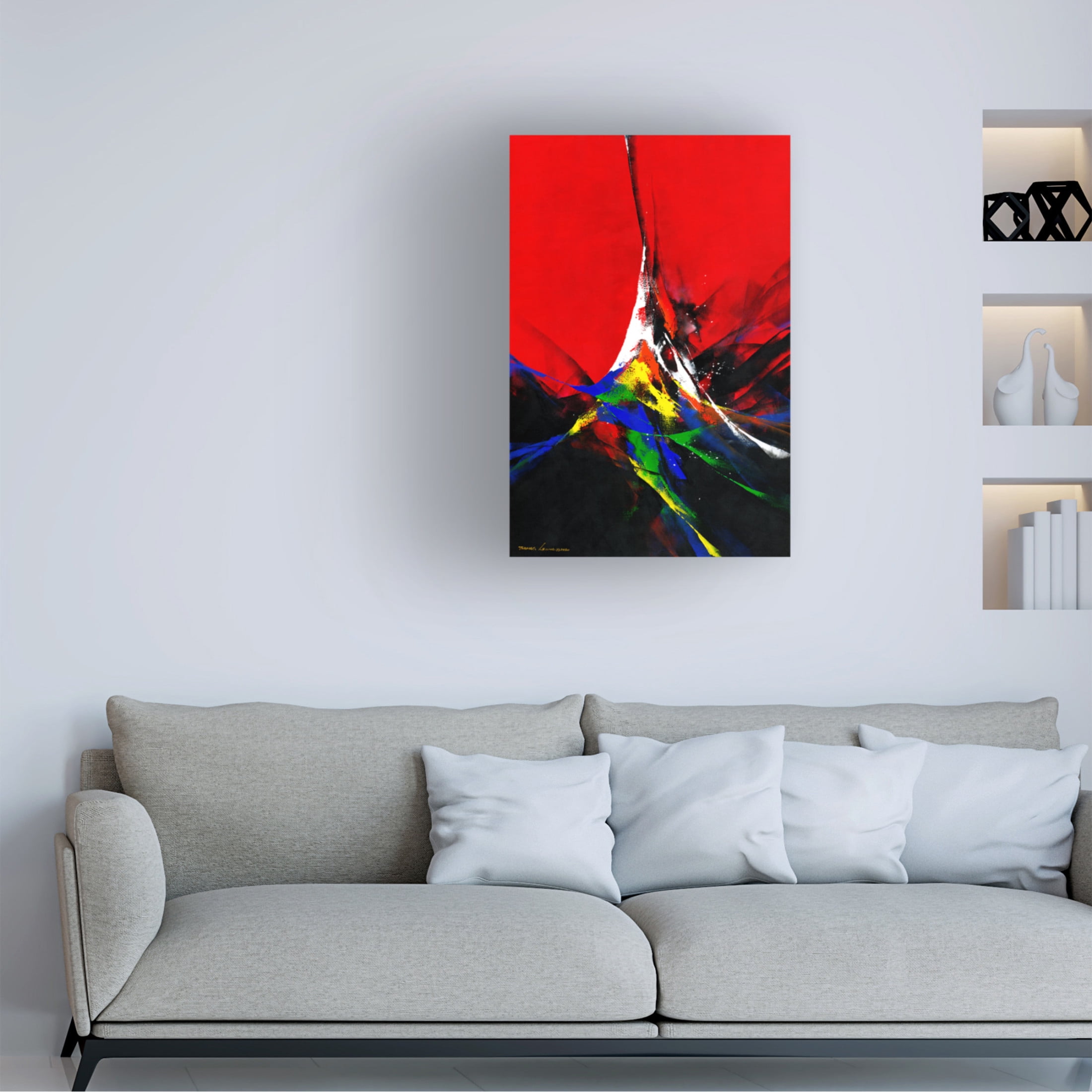 Canvas Wall Art - Thomas Leung 'Joy' Wall Art for Living Room, Bedroom, or Office Décor by Trademark Fine Art - 30 x 47 Inches