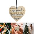 thumbnail image 2 of Sé un buen vecino Colgante con forma de corazón Colgante impreso Colgante de árbol de Navidad Colgante Regalo de amistad Regalo Colgante de árbol de Navidad, 2 of 8