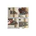 thumbnail image 4 of 2 Pcs Cabinet Hinge Repair Brackets, Hinge Repair Plate with Screws, Furniture Hinge Repair Kit, for Wood Furniture, Kitchen, Cupboard, 4 of 5