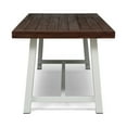 thumbnail image 3 of Wood & Metal - Sleek Frame & Acacia Top - Patio Space - Comfortable Seating for 8, 3 of 6