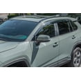 thumbnail image 4 of Replacement For 2019-Present Toyota Rav4 EOS Visors JDM Tape-On Style SMOKE TINTED Side Vents Window Deflectors Rain Guard DWV-V144, 4 of 12