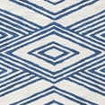 thumbnail image 3 of SAFAVIEH Micro-Loop Glenda Geometric Aztec Wool Area Rug, Ivory/Navy, 8' x 10', 3 of 4