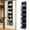 Black, variant on Over Door Hanging Storage Organizer with Mesh Window 6 Pocket Wall Mount for Bedroom Dorm Apartment Closet Space Saving