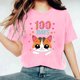 thumbnail image 3 of Camisetas de Cuello de Tripulación de Manga Corta para Mujeres Carta Impresa Camiseta 95% Poliéster 5% Spandex, Manga Corta Cuello Redondo Top Casual para Diario, 3 of 5