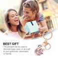 thumbnail image 4 of EeaseCA 1PC Lovely Swan Key Chain Rhinestone Car Bag Hanging Decorations Gift Pendant, 4 of 8