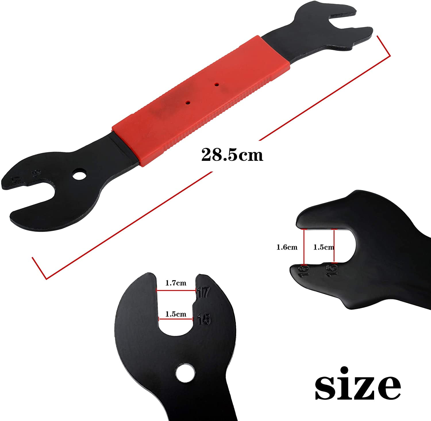 pedal wrench size