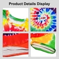 thumbnail image 5 of Hippie Costume for Men 60s 70s colorful T-shirt sunglasses headband Peace necklace 4-piece theme party, 5 of 7
