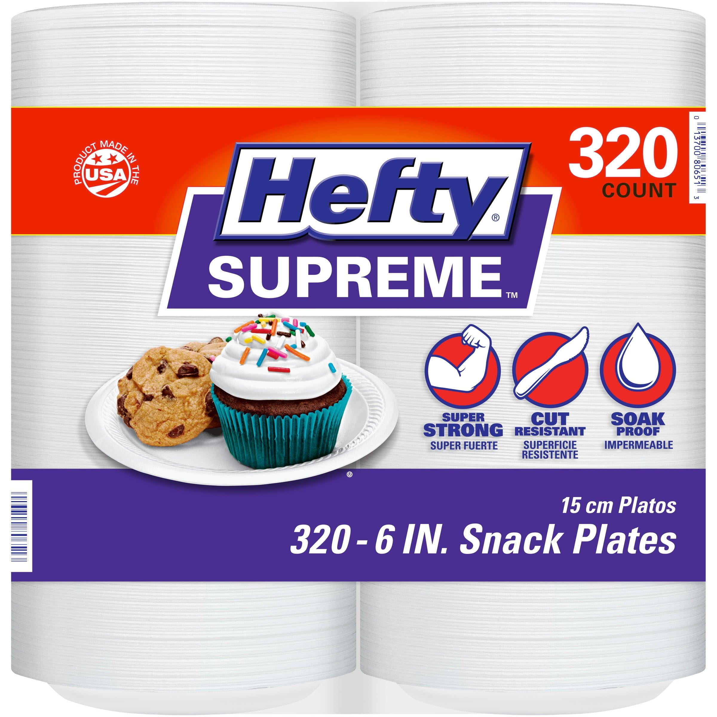 Hefty Circular 6" Supreme Foam Party Plates (320 Count)