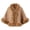 Khaki Capes & Cloaks, variant on UTSJKR Cable Knit Faux Fur Trim Hooded Cape Poncho Pearl Tassel Closure Warm Wrap Shawl for Women Cold Season Outfit Pink
