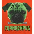 thumbnail image 4 of Halloween Franken Pug Dog Mens T Shirt, 4 of 5
